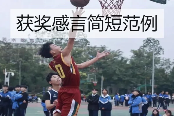 获奖感言简短范例